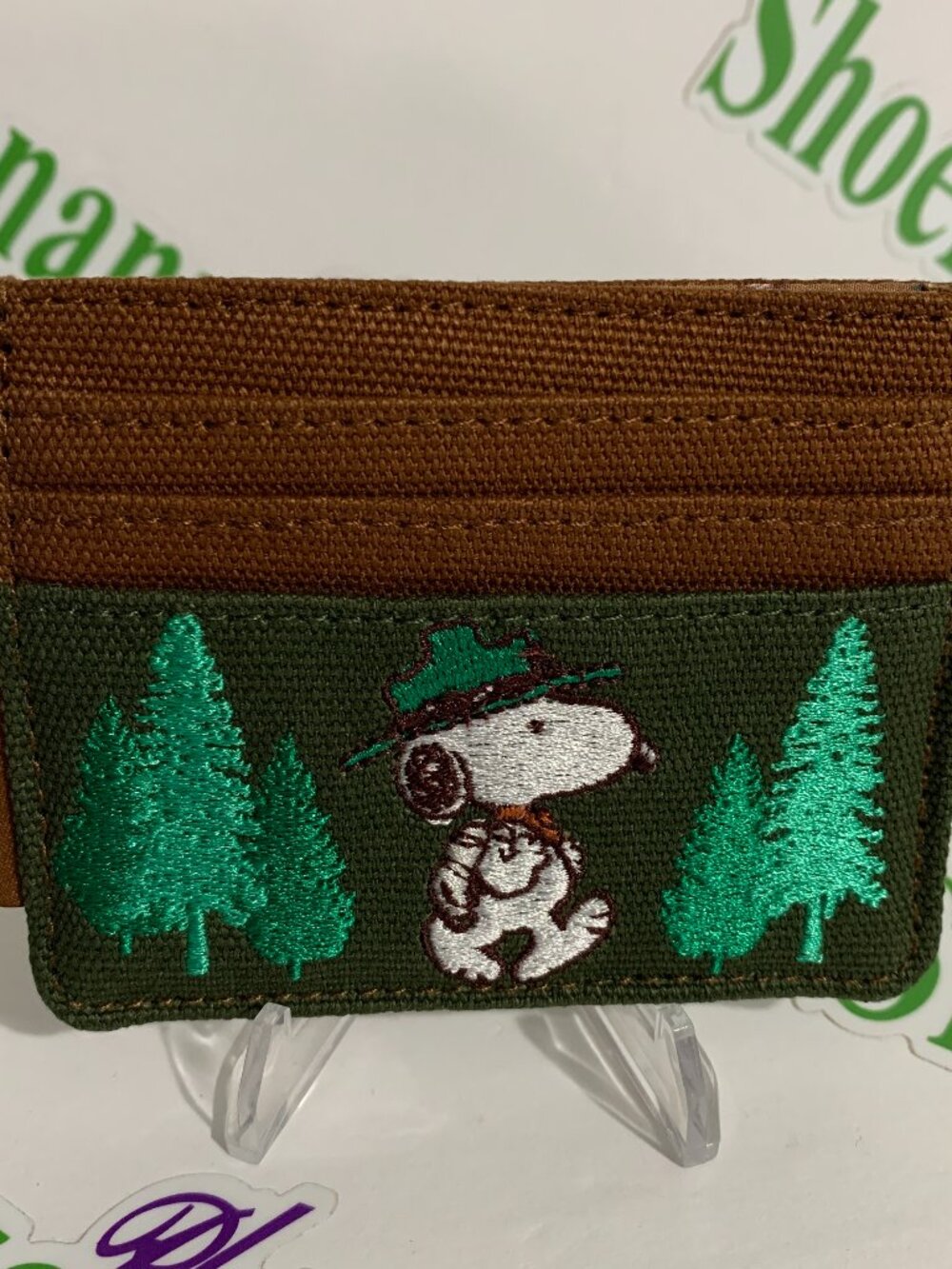 Loungefly Cardholder Peanuts Snoopy Beagle Scout Woodstock Camping Card Holder